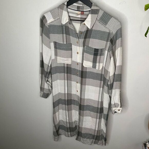 Anthropologie Pilcro Plaid Tunic - Picture 2 of 6